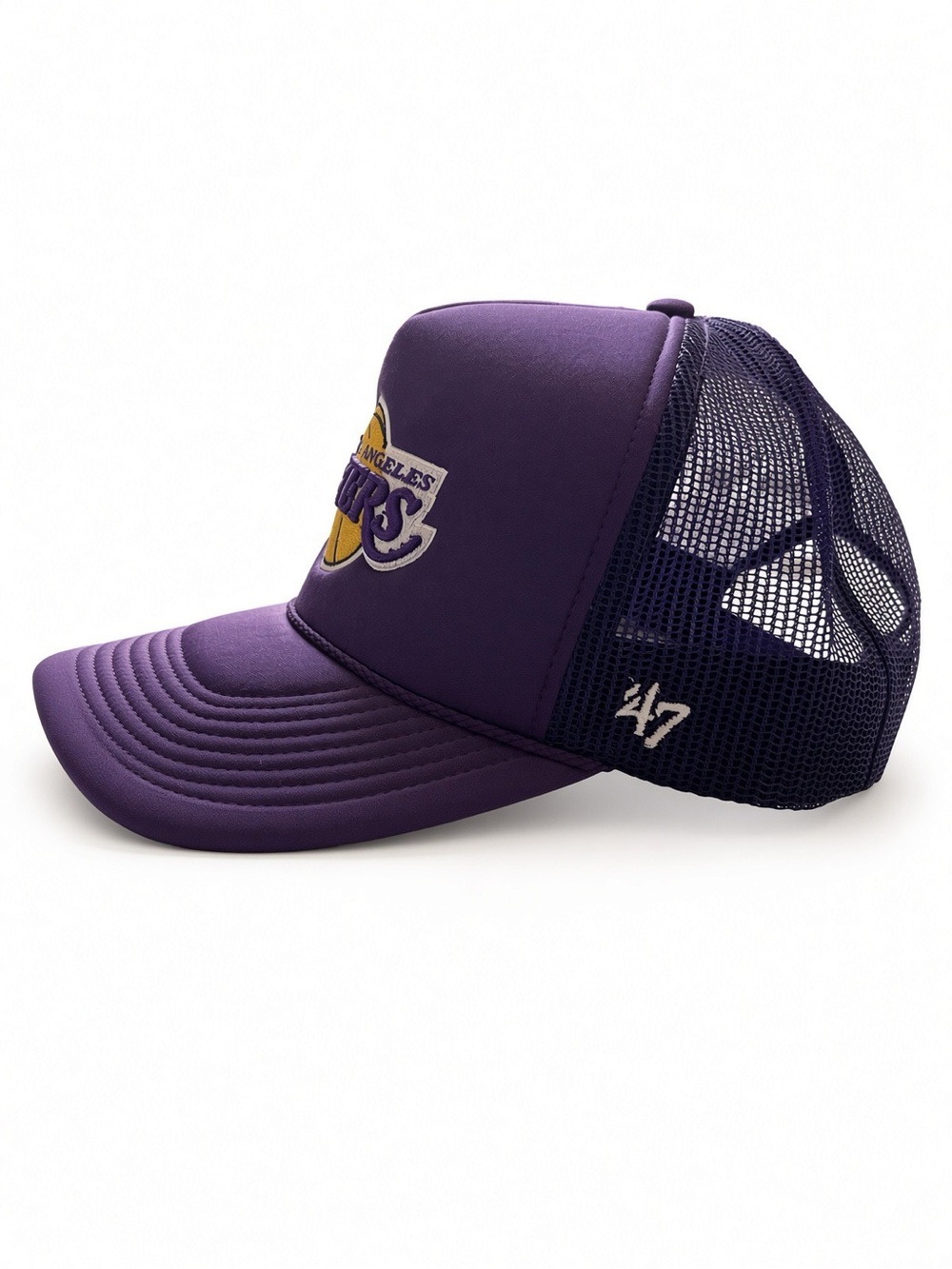 47 Los Angeles Lakers Purple Mesh Trucker Hat